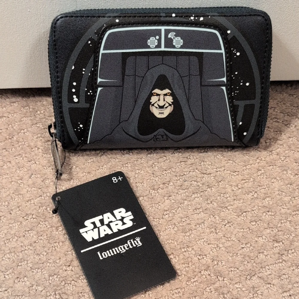 Loungefly Star Wars Darth Maul Sidious Scene Black and Gray Wallet